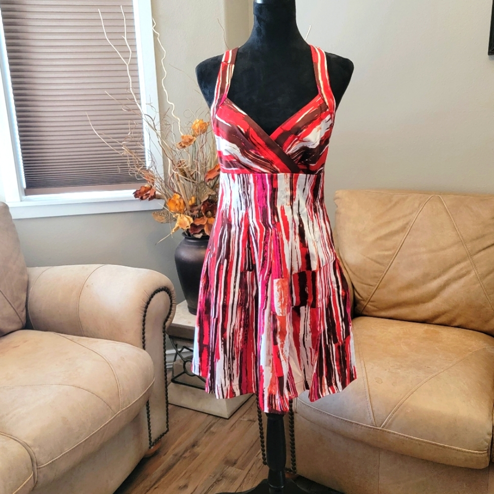 Calvin Klien from Macey’s Great Red, White & Black summer dress